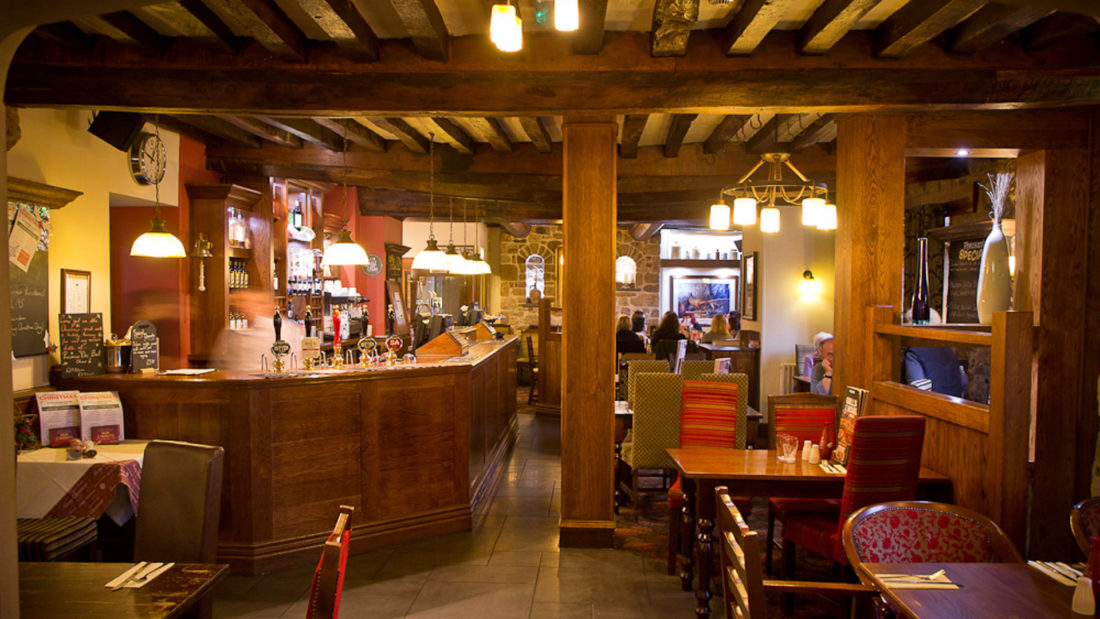 The gorgeous pub inside the Pheasant
