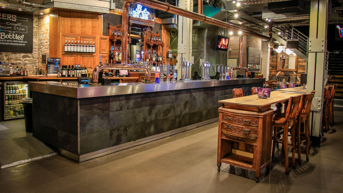 The stylish interior of the Yard